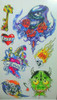 Tatuajes Temporales Tattoos 5 Laminas /  Block Nro. 20 4
