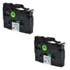 2pk Negro Sobre Blanco Compatible Con Etiqueta De Tze-231 Br 0