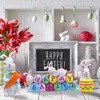 Fovths 3 Piezas De Decoración De Mesa De Pascua Happy Easter 3