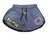 Short Muay Thai Calção Cinza Treinos Dry Fit Unissex Titanio 0