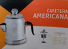 Cafetera Americana  De Aluminio Completa Con Filtro Y Tapa 1