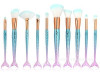 Kit Sirena Maquillaje Cepillos Polvo Sombra De Ojos Cepillo 0