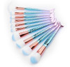 Kit Sirena Maquillaje Cepillos Polvo Sombra De Ojos Cepillo 2