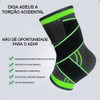 Tornozeleiras Ortopédica De Compressão + 1 Gel Massageador 2