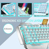 Teclado Y Mouse Inalámbricos, Mouse De Teclado Recargable Co 3
