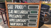 Quadro Madeira Antigo D´vovô  Lousa Empório Tabela  Preços 0