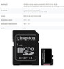 Pack X3 Memorias Micro Sd 64 Gb Kingston Clase 10 Celulares 1