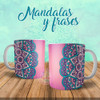 Plantillas Para Sublimar Tazas Mandalas Y Frases Sublimación 3