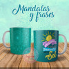 Plantillas Para Sublimar Tazas Mandalas Y Frases Sublimación 5