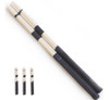 Baqueta Acústica Em Bambu 3 Pares Drum Vassourinha Vassoura 0