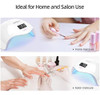 Lámpara De Uñas Led Uv, Secador De Uñas Sunuv Luz Led Uv Par 2