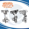 Pack 20 Bisagras Cierre Suave Mueble 35mm Codo 9 5