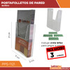 Porta Folletos Pared Acrílico 11x21 Pp5-1121-3 Pack/3 1