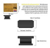 10 Tiradores Pomos P/ Mueble De Cocina Asidrama- Negro Matte 2