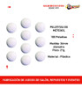 100 Pelotitas Blancas Con Gajos De Metegol 1