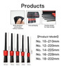 Kit 5 Cepillo Pincel Detallado Interior 10 12 14 16 18 1