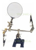 Soporte P/ Soldar Con Lupa Electronica Con Pinzas Articulado 1