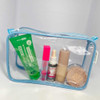 Necessaire Transparente Azul Para Uso Diário E Viagem 5