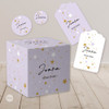 Kit Imprimible Estrellas Dorado Lila Tukit 4