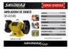 Amoladora De Banco Profesional Shimura 3/4 Hp + 2 Piedras 1