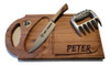 Kit Parrillero Tabla Xeneize Asado Personalizada Garra Oso 0