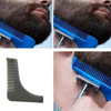 Pente Barba Alinhador Suporte Costeleta Barbeiro Homem Cinza 1