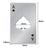 Destapador Abridor Carta Poker As Naipe Metal Souvenirs 5