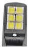 Luminária Solar Led Parede Refletore 100w Sensor Controle 5