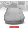 A-premium Funda Inferior De Asiento Gris Compatible Con Chev 2