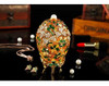 Qifu Faberge Estilo Huevo Pintado A Mano Con Bisagras Caja 4