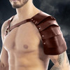 Pauldron Medieval De Ombro Único, Capa De Ombro Marrom 4