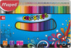 Lapices Colores Maped Caja Metalica X48 Serviciopapelero 0