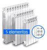 Radiador Caldaia  5 Elementos Con Kit Instalación Gratis 1