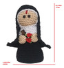 Imagem Santa Rita De Cassia Amigurumi Crochê 18cm 1