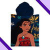 Poncho De Toalla Infantil Piñata Moana Con Capucha 50x120cm 2
