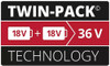 Power-x-change 18v Twinpack Baterias 2x2.5ah Einhell 1