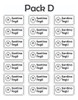 Etiquetas Para Útiles Escolares  Personalizadas Impermeables 6