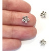 15 Dijes Flor Florcita Pasante (3) De Metal Artesanias Bijou 0