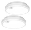 Paquete De 2 Sensor De Movimiento Led Luz De Techo Operado C 0