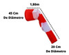 Biruta Windsock Conjunto Completo 45cm Aeroind 1