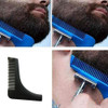 Pente Barba Ferramenta Régua Maxilar Modelar Perfeito Preto 1