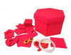 Caja Explosiva Sorpresa Regalo Craft Día Madre Hex Roja Med 5