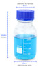 Frasco Reagente Graduado Tampa Rosca Anti-gotas 250ml 1