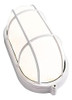 Luz Led De Techo Con Mamparo Ovalado De Rejilla Impermeable, 0