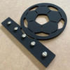 Porta Chaves Criativo Decorativo Bola Futebol Time Preto 4