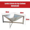 Lareira A Lenha Para Área Externa Jardim - Galvanizada 2