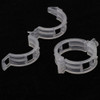 10 Prendedor Grampos Clip Amarra Plantas De Plástico Branco 7