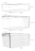 Kit 3 Caixas Organizadoras De Geladeira Transparentes Armaze 2