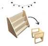 Biblioteca Montessori Organizador Infantil +sillita Cubo 3 Biblioteca Montessori Organizador Infantil +sillita Cubo 3