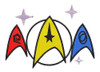 Bolsa Tote Bag Artesanal Gabardina Bordado Star Trek Emblema 2
